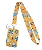 Adventure Cartoon Time Finn and Jake with ID Holder Lanyard Keychain