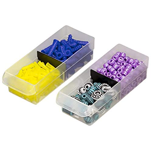 Akro-Mils 10164, 64 Drawer Plastic Parts Storage Hardware and Craft Cabinet, 20-Inch W x 6-Inch D x 16-Inch H, Black - Image 4