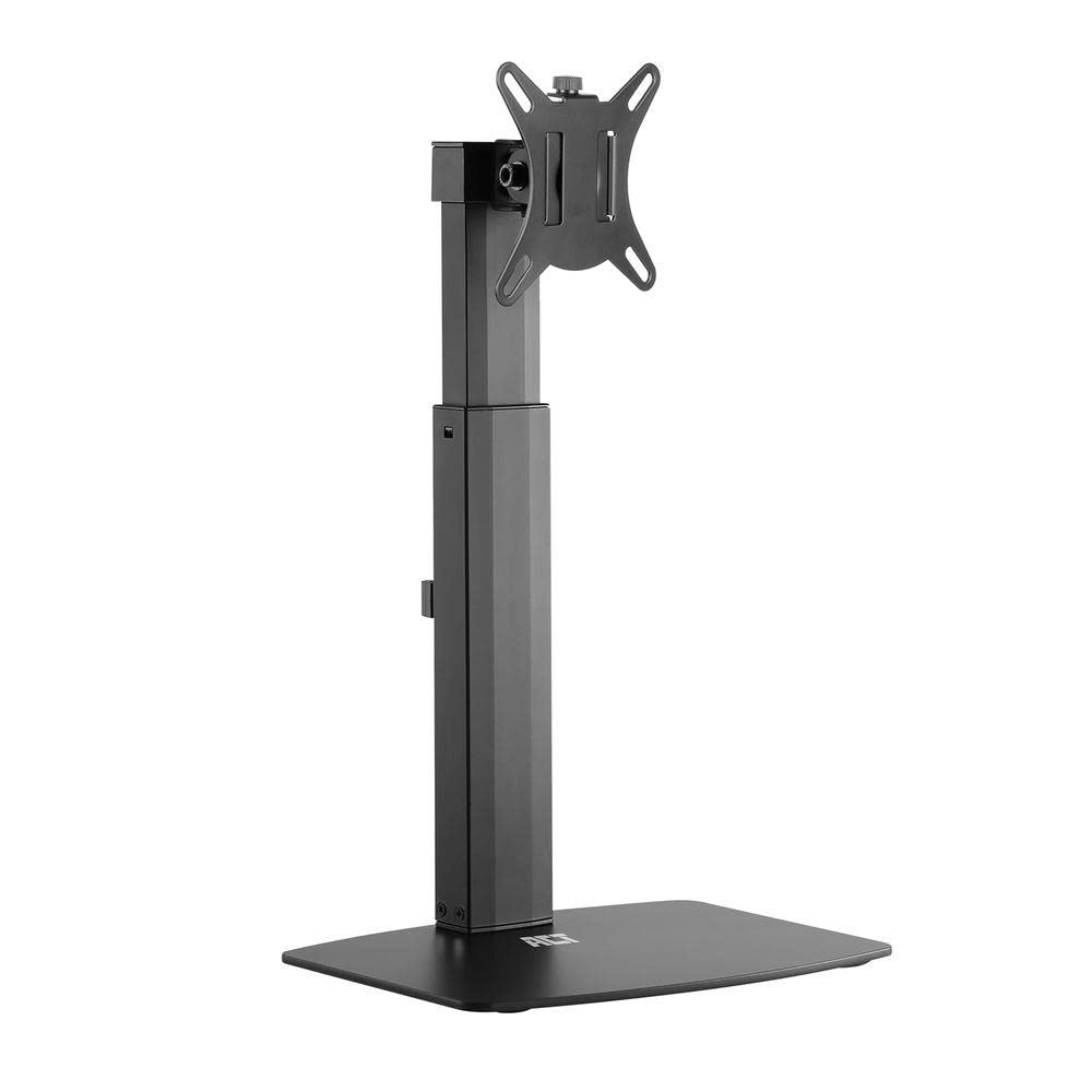 ACT Monitor Halterung 1 Monitor Gasfeder bis zu 32", VESA 75/100mm, Bildschirmhalterung, neigbar 40° schwenkbar 90° drehbar 360°, Gewicht Max. 7KG - AC8331