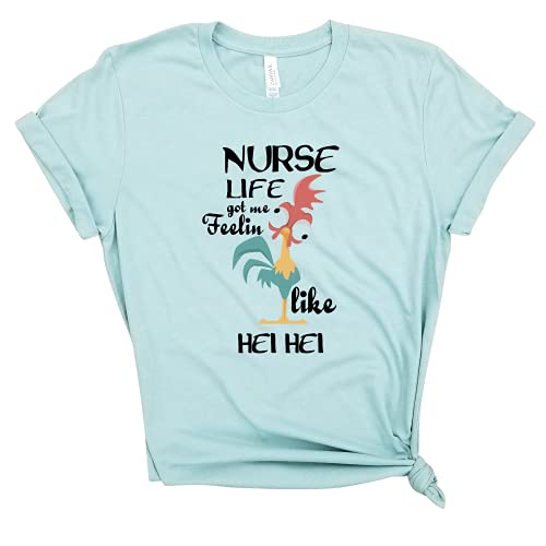 Nurse life got me feelin like Hei Hei - Nursing School Shirt, gnome lover, Nursing Gift, Cute Nurse Shirt, Nurse Appreciation Tshirt, Gift For Nurse, Nurse Gift Tee