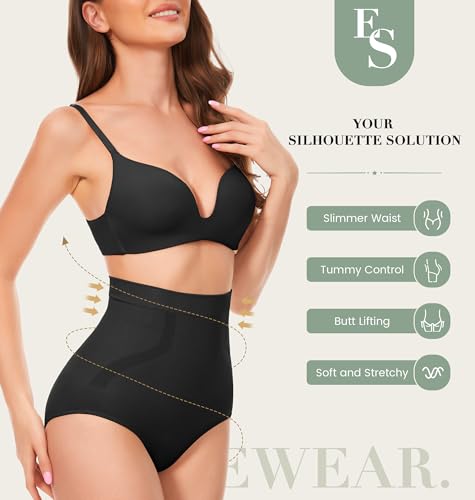 Tummy Control Underwear - High Waisted Body Shaper Panties Seamless Shapewear Compression Briefs for Women3