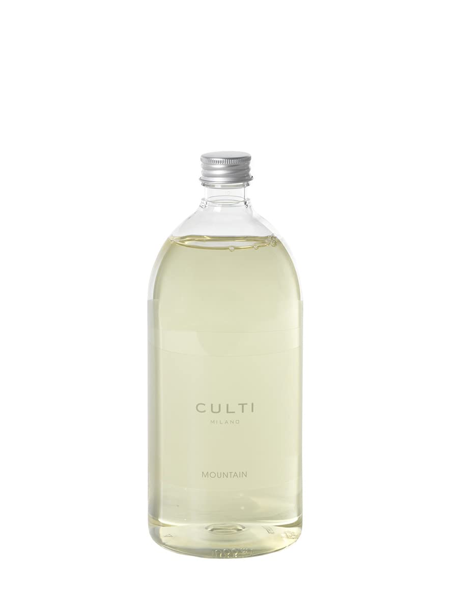 Duftstäbchen 500 ml Decor mit Nachfüllpackung 1000 ml – eleganter Raumduft – Culti Milano – Lebensdauer 6 Monate Abdeckung 30 m² – raffiniertes Design und hochwertiger Duft (Mountain)