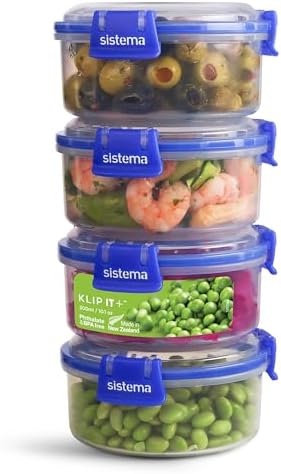 Sistema KLIP IT Split - Contenitori Salvafreschezza, 350 Ml, 3 Pezzi