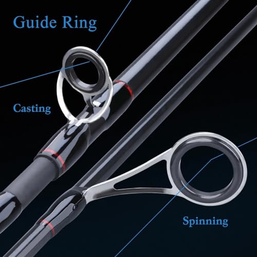 Canne à pêche casting ultralégère voyage 2.4M en 5 sections - 8