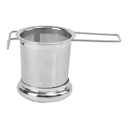 Tea Infusers - Fine Mesh Tea Infuser With Lid And Handle | Foldable Drinks Strainer | Drinks Strainer With Handle For Camping, Travel, Home, Workplace, Cafe