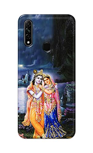 Image of Printed Hard Back Cover Case for Oppo A31 Back Cover (Radha Krishna) -1803
