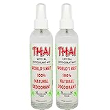 Thai Deodorant Stone Crystal Mist Natural Deodorant Spray 8 oz. Bundle, Pack of 2