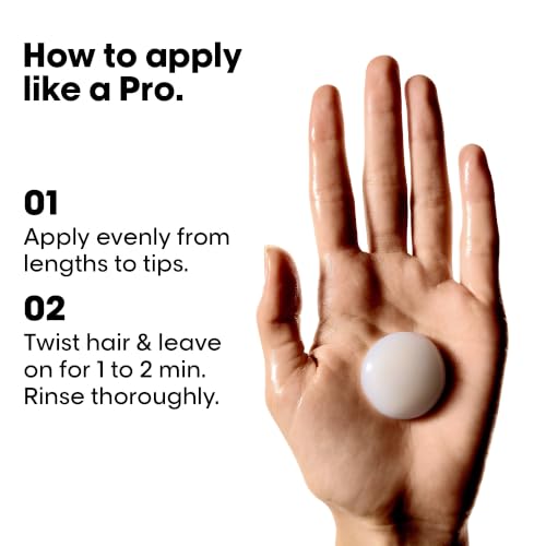 Image of L'Oreal Professionnel Keratin Alpha Sleek Hair Mask for Frizz Control and smoothness | 84% Less frizz, 5X Instant smoothness |Nourishing & smoothing hair mask for damaged & frizzy hair |250 ml