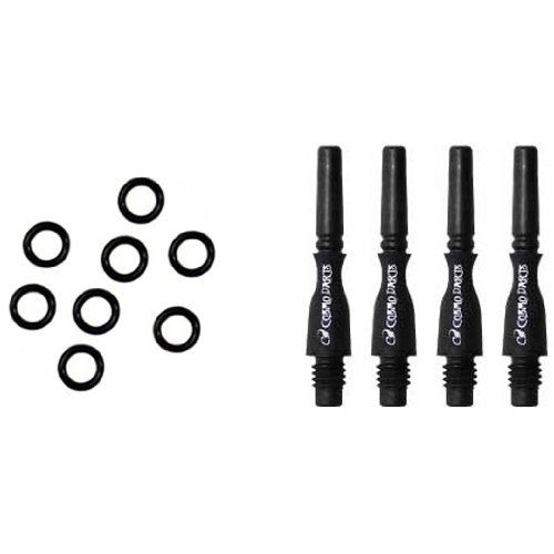 NineDartOut.us Fit Shaft Carbon Hybrid 4 Pack (Locked) (#1-13.0mm - Extra Short)