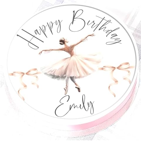 Personalised Ballerina Cake Topper by Deb's Kitchen Cakes Cover