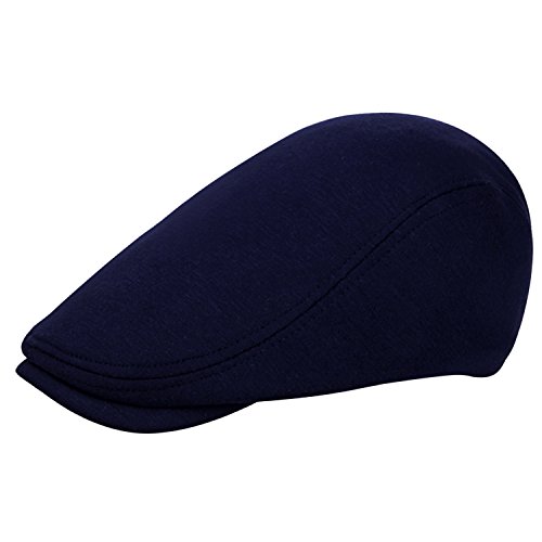 HowYouth Unisexe Béret de Loisirs Chapeau en Coton Réglable Casquettes Visières pour Loisir Voyage (Marine) Cover