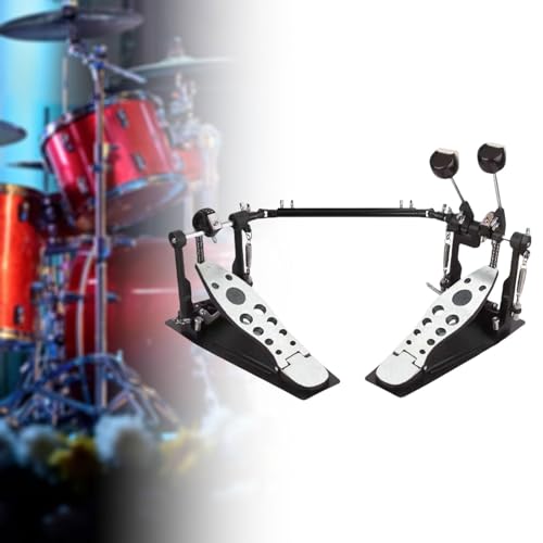 Pedal doble para bombo con cadena para batería miniatura 4