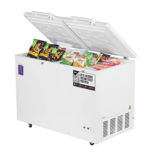 Image of Haier - Double Door Hard Top HCC 400HC, 379 liters, Convertible,White