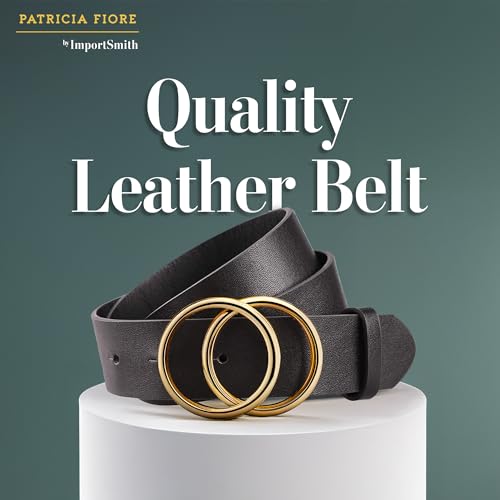 Patricia Fiore Women's Premium Leather Belt - Luxury Accessories, Stylish w/Gift Box3