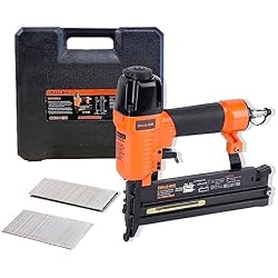 Valu-Air SF5040 Pneumatic Brad Nailer – 18 Gauge 2-in-1 Air Nail Gun & Stapler, Lightweight Aluminum Body, Ideal for Woodworking, DIY Projects, Includes Case (Air Compressor Required)