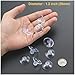 LuluEasy 30 Pieces 3 Sizes Clear Suction Cups for Glass Without Hooks, Small Rubber Suction Cups for Home Organization Festival Christmas Decoration Window (Assorted Sizes 0.8 + 1.2 + 2.2 inch)