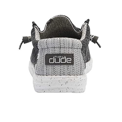 Hey Dude Men's Wally Stretch Meteorite Size 13 | Men’s Shoes | Men's Lace Up Loafers | Comfortable & Light-Weight #TOP5