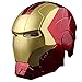 PRETAY Iron Man Helm, können die Augen leuchten, Möbel Ornamente, Anime Modell Spielzeug Geschenk Halloween Iron Man Maske