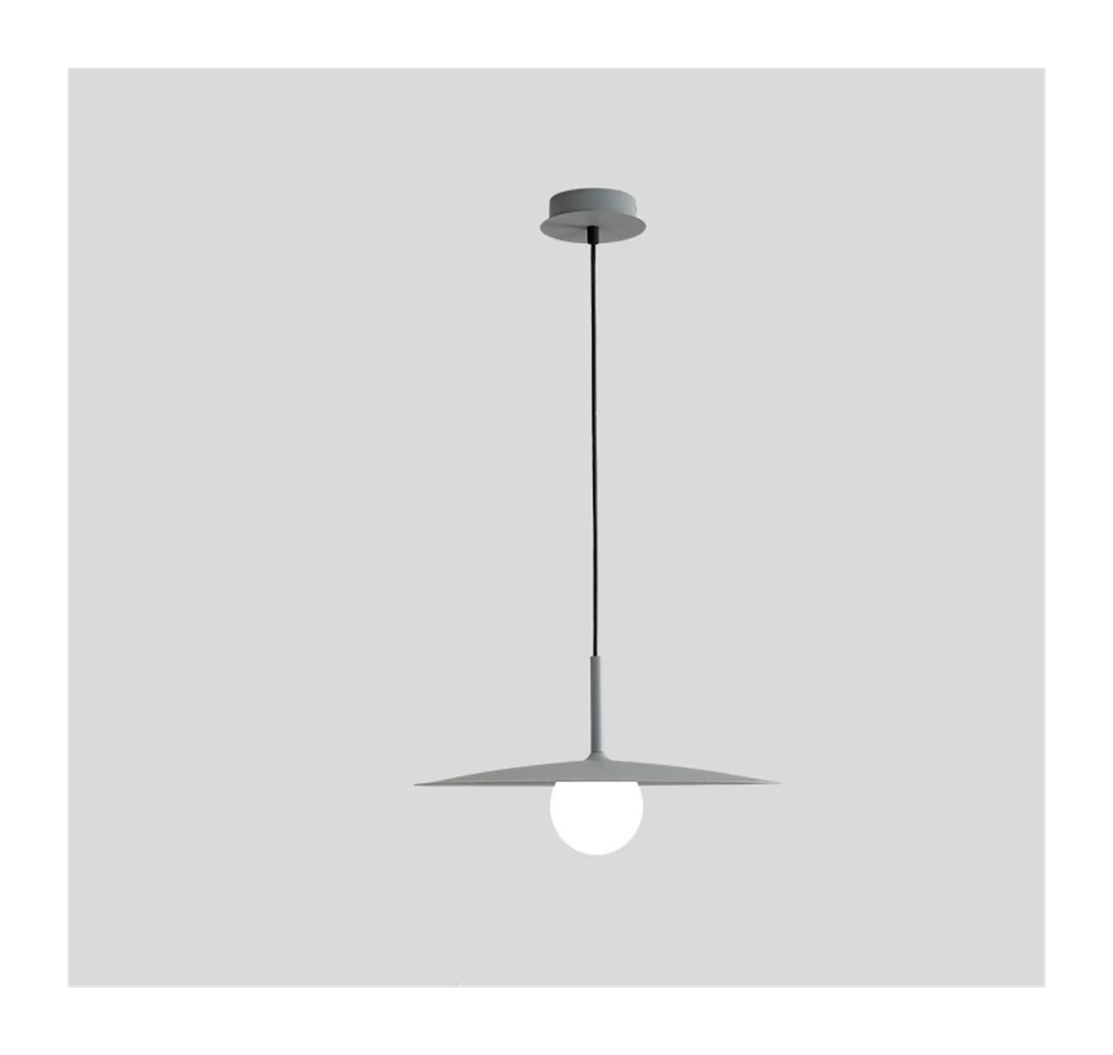 Lampadario a Corno per Soggiorno, lampadario a LED per Sala da Pranzo, Cucina, Lampada da soffitto, Lampada Decorativa per la casa, Lampada Artistica di Lusso (Grigio, 25 cm)