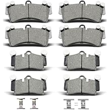 D978 D1014 8pcs Ceramic Front Rear Brake Pads With Clips Fit For 2007-2015 For Audi Q7,2004-2010 For Volkswagen Touareg,2003-2006 2008-2010 For Porsche Cayenne