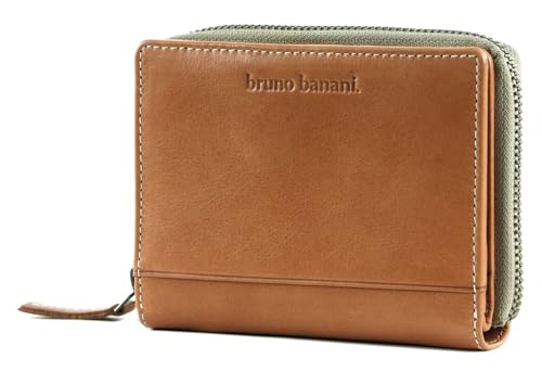 bruno banani Geldbörse Wallet Zip with Flap Cognac Hellbraun