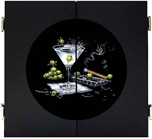 Michael Godard Olive Party Dart Cabinet