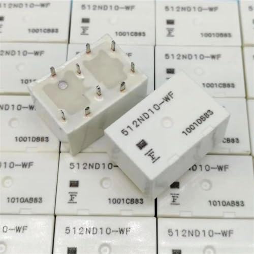 Relais 10 V 512ND10-WF miniature à 9 broches pour circuits imprimés automobiles, lot de 2 pièces