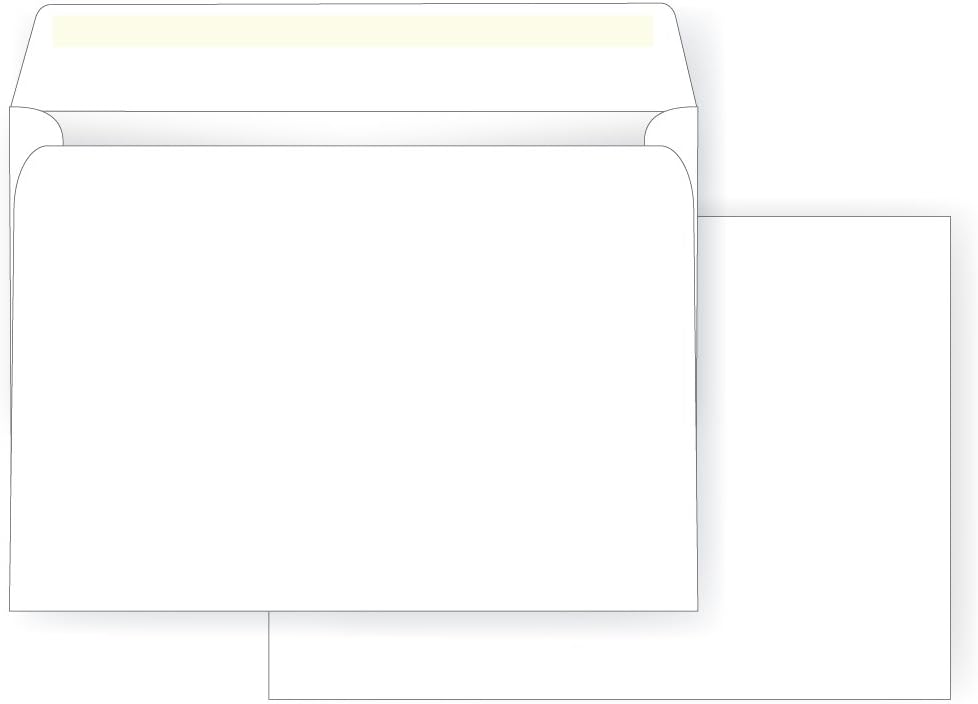 9 x 12 Booklet Envelope - Open Side - 24# White (9 x 12) - Jumbo Series (Box of 1000)
