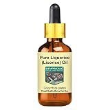 Devprayag Pure Liquorice (Licorice) Oil (Glycyrrhiza glabra) with Glass Dropper 10ml (0.33 oz)