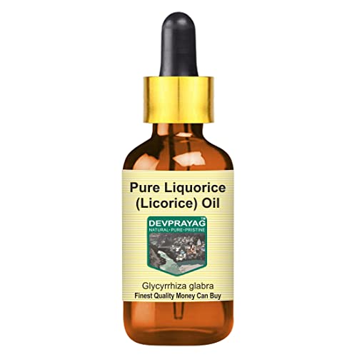 Devprayag Pure Liquorice (Licorice) Oil (Glycyrrhiza Glabra) With Glass Dropper 10Ml (0.33 Oz) #TOP2