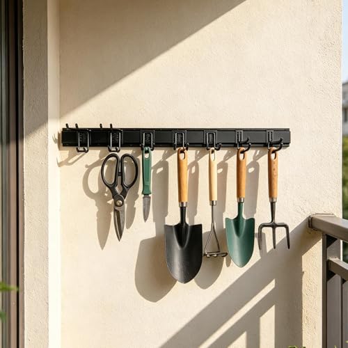 Crochets de garage robustes en acier | Organisateur gain de place - 4