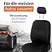Upgrade4cars Autositzbezüge Vordersitze Schwarz | Auto-Schonbezüge Set Vorne für Fahrersitz & Beifahrer | Auto-Sitzbezug Universal | Autozubehör Geschenke für Frauen und Männer