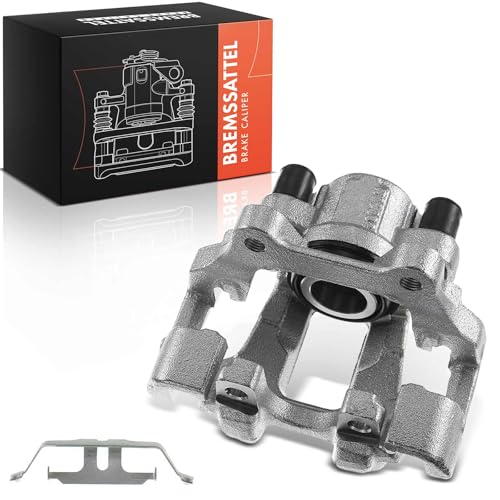 Frankberg Brake Caliper Disc Brake Rear Left with Bracket (hole spacing 76, 2mm) Compatible with 1 Series F20 2 F23 F34 3 Series F30 F35 F80 3 Series F30 F80 4 F33 F83 Replace# 34216850857