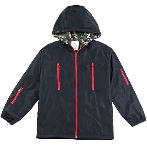 Beautiful Giant Men's Windproof Windbreaker Casual Lightweight Jacket Zip Up Hiking Softshell Black