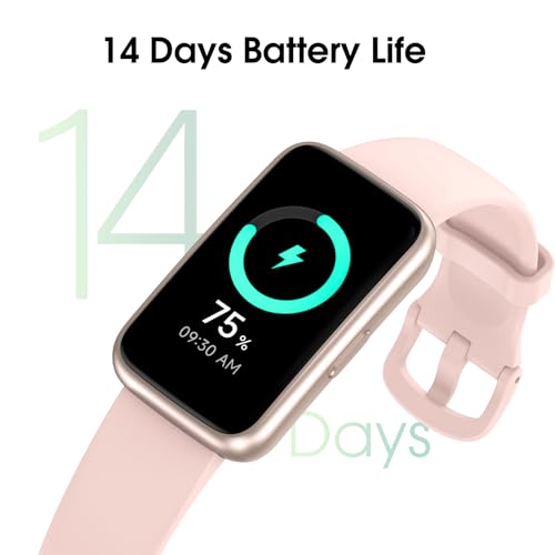 Image of Long Battery Pedometer Watch 14 Days Battery Life, Slim Design No App /Phone Required Fitness Tracker, 50 Meters Waterproof Smart Watch, Heart Rate & Blood Oxygen Monitor Step Counter for Men Women