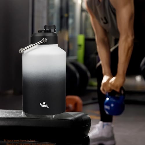 Image of Konokyo 128 oz Insulated Stainless Steel Water Bottle Jug with Handle