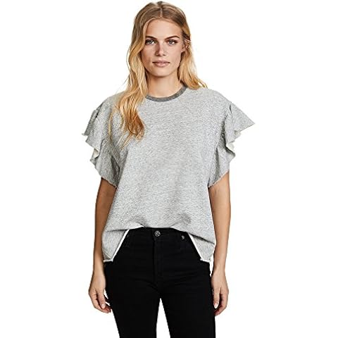 AG Adriano Goldschmied Women's BES Sweatshirt Sweater, Heather Grey, Large Cover