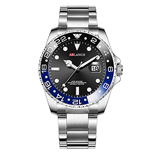 Relojes, Watch Lujo Reloj Pulsera para Hombre Analógico de Cuarzo Relojes Con Calendario Maginfier Correa de Acero Inoxidable Resistente al Agua