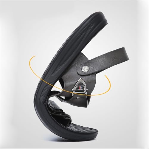 Comfy Beach Slippers, Mens Adjustable Bunion Corrector Flat Sandals with Arch Support, Stylish Breathable Non-slip Foot Correction Flat Shoes, for Hallux Valgus, Plantar Fasciitis, Foot2