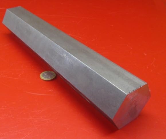 4140 Alloy Steel Hex Rod 2.00" Diameter x 1 Foot Length 1 Piece