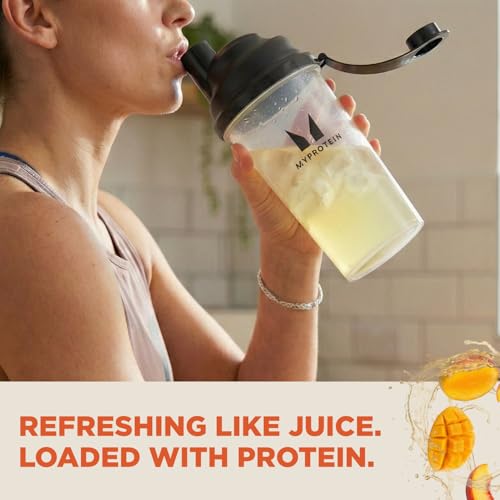 Image of Myprotein Clear Whey Isolate Protein Powder, 1.1 Lb (20 Servings) Peach Mango, 20g Protein per Serving, Naturally Flavored Drink Mix, Daily Protein Intake for Superior Performance
