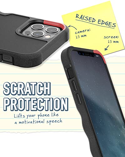 Coque iPhone 12 Pro Max Smartish Gripzilla robuste et antidérapante Noir - 5