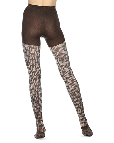 Image of MeMoi Paisley Pop Cotton Blend Sweater Tights