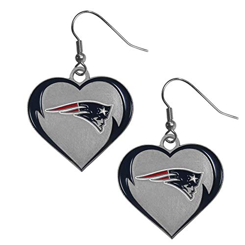 Siskiyou NFL New England Patriots Heart Earrings