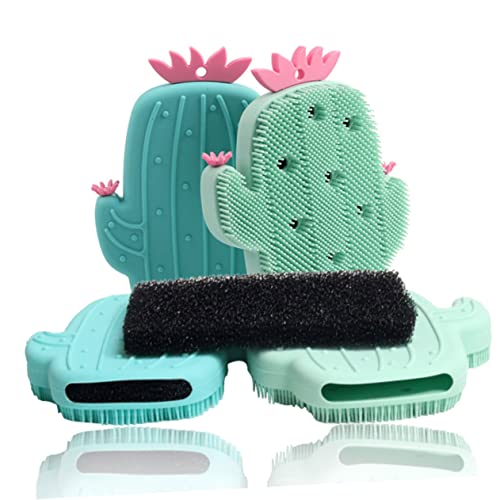 Alipis 2 Pçs Purificador De Banho Em De Para Trás Ferramenta Esfoliante Criativa De Silicone Para Ho