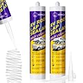 IONCAT RV Roof Lap Sealant, Self Leveling Lap Sealant White for RV Roofs, Camper, Trailer Roof, Windows, RV Sealer Caulking, Roofing, Maintenance, Repair Kit, Waterproof, 10.3 Oz, 2 Packs