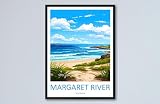 Margaret River Travel Print Wall Art Margaret River Wall Hanging Home Décor Margaret River Art Lovers Wall Art Australia Poster Deco#485