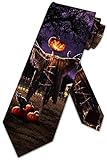 Three Rooker Scarecrow Halloween Ties Jack-o-Lantern Necktie