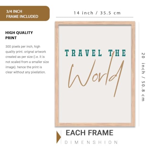 Image of kotart - Bich wall poster with frames for hanging | Decor | Paintings (14X20 Inch, H) Pack of 6