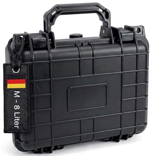 Magnet-Kauf Fotokoffer Mit Schaum - Universalkoffer Schutzkoffer Mit Schaumstoff - Transportkoffer - Pistolenkoffer Kunststoff - Kammerkoffer Klein und Groß Wasserdicht (27x24x12 4 cm)